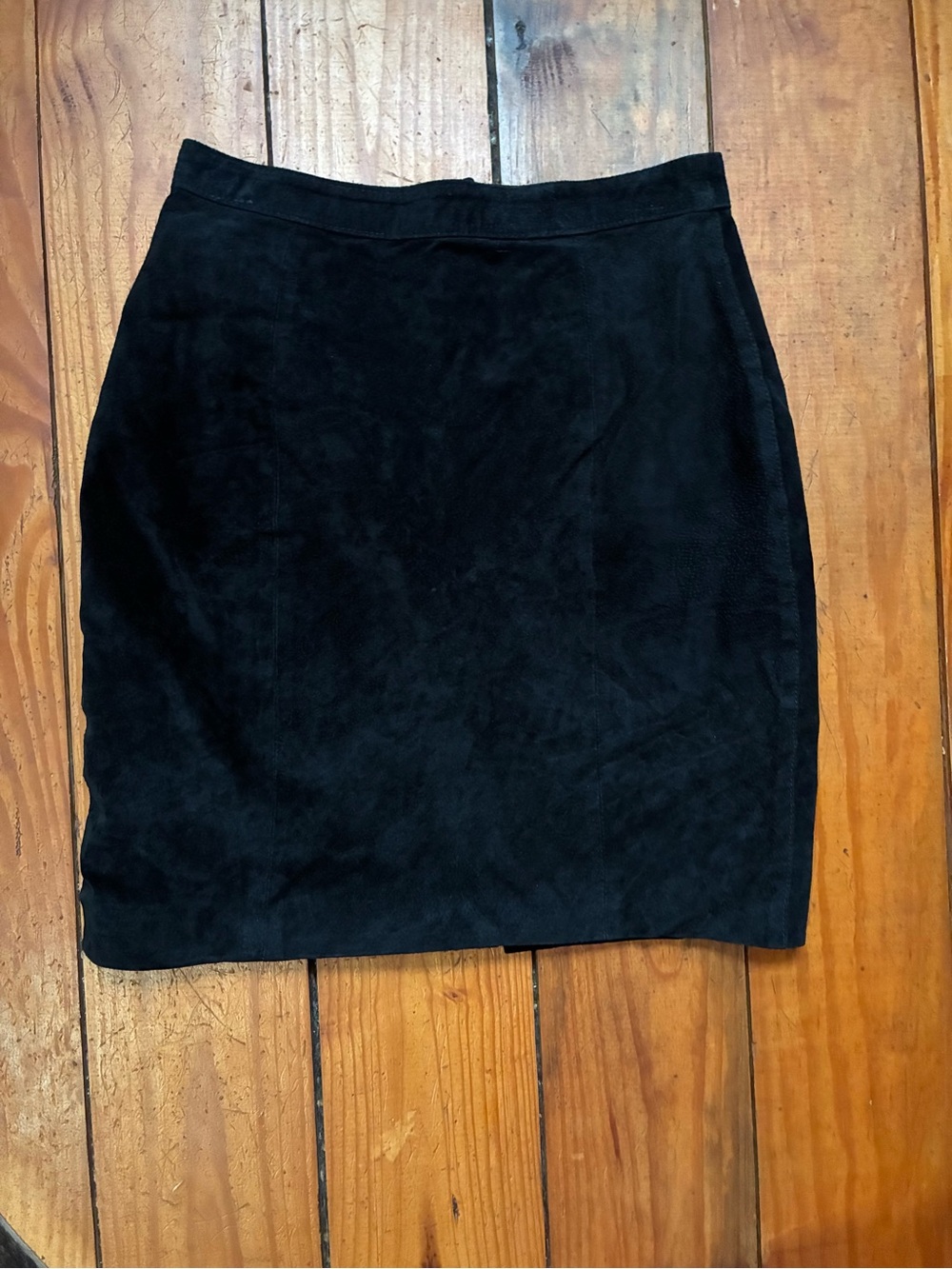 Rock Creek Black Leather Skirt Size 10 Suede